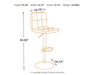 Bellatier Adjustable Height Bar Stool - Home Furniture And More (Brentwood, MD)