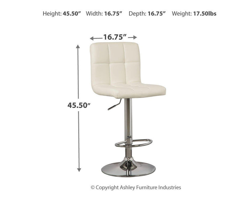 Bellatier Adjustable Height Bar Stool - Home Furniture And More (Brentwood, MD)