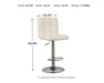 Bellatier Adjustable Height Bar Stool - Home Furniture And More (Brentwood, MD)