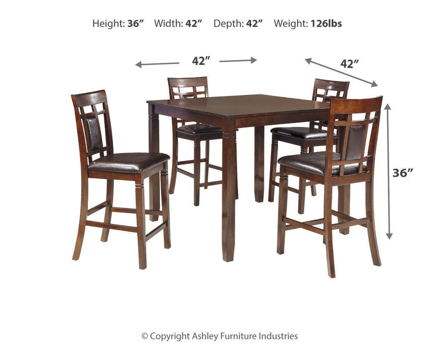 Bennox Counter Height Dining Table and Bar Stools (Set of 5) - Home Furniture And More (Brentwood, MD)