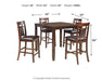 Bennox Counter Height Dining Table and Bar Stools (Set of 5) - Home Furniture And More (Brentwood, MD)