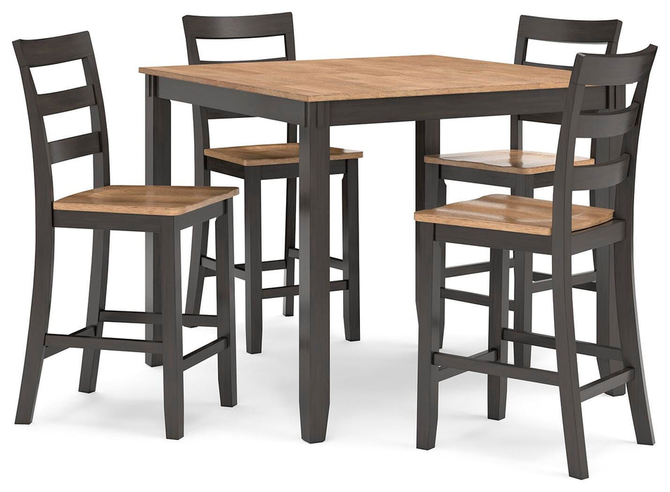 Gesthaven Counter Height Dining Table and 4 Barstools (Set of 5) - Home Furniture And More (Brentwood, MD)