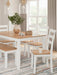 Gesthaven Dining Table with 4 Chairs and Bench (Set of 6) - Home Furniture And More (Brentwood, MD)