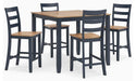 Gesthaven Counter Height Dining Table and 4 Barstools (Set of 5) - Home Furniture And More (Brentwood, MD)