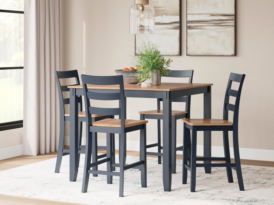Gesthaven Counter Height Dining Table and 4 Barstools (Set of 5) - Home Furniture And More (Brentwood, MD)