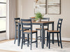Gesthaven Counter Height Dining Table and 4 Barstools (Set of 5) - Home Furniture And More (Brentwood, MD)