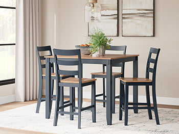 Gesthaven Counter Height Dining Table and 4 Barstools (Set of 5) - Home Furniture And More (Brentwood, MD)