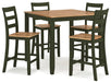 Gesthaven Counter Height Dining Table and 4 Barstools (Set of 5) - Home Furniture And More (Brentwood, MD)