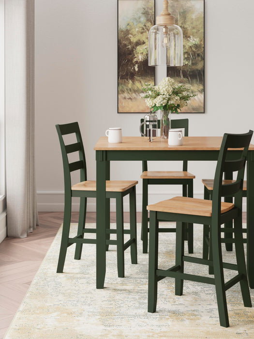Gesthaven Counter Height Dining Table and 4 Barstools (Set of 5) - Home Furniture And More (Brentwood, MD)
