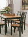Gesthaven Dining Table with 4 Chairs and Bench (Set of 6) - Home Furniture And More (Brentwood, MD)