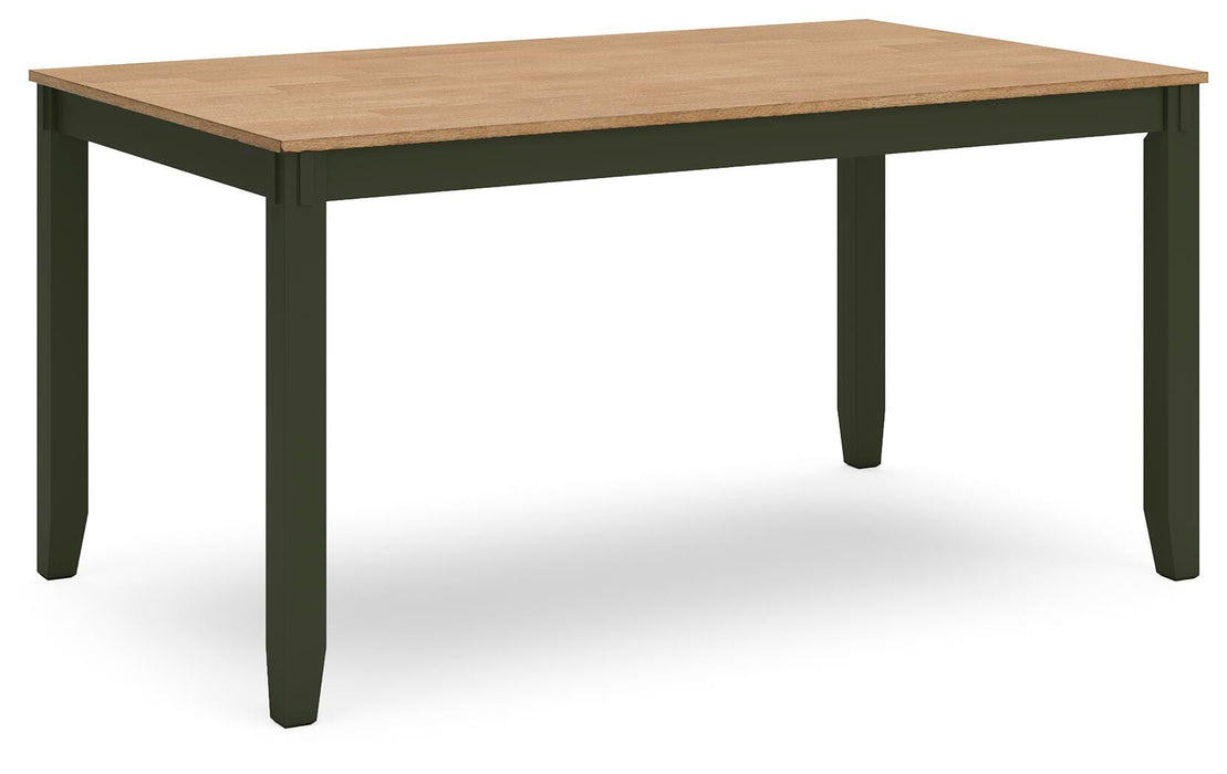 Gesthaven Dining Table with 4 Chairs and Bench (Set of 6) - Home Furniture And More (Brentwood, MD)