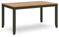 Gesthaven Dining Table with 4 Chairs and Bench (Set of 6) - Home Furniture And More (Brentwood, MD)