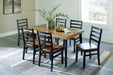 Blondon Dining Table and 6 Chairs (Set of 7) - Home Furniture And More (Brentwood, MD)