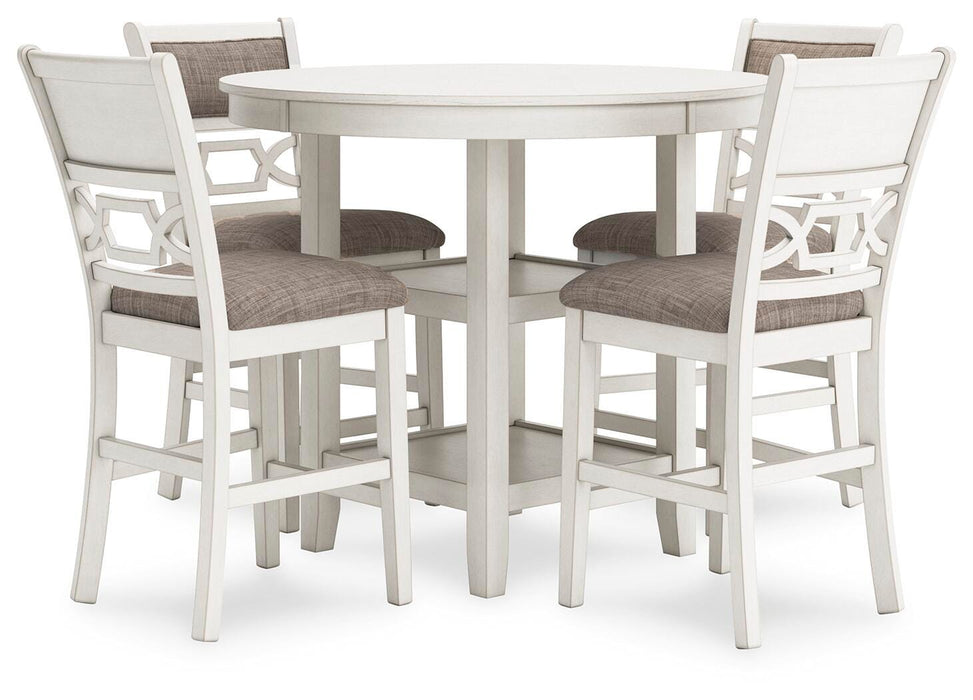 Erinberg Counter Height Dining Table and 4 Barstools (Set of 5) - Home Furniture And More (Brentwood, MD)