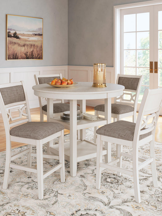 Erinberg Counter Height Dining Table and 4 Barstools (Set of 5) - Home Furniture And More (Brentwood, MD)