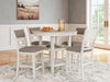 Erinberg Counter Height Dining Table and 4 Barstools (Set of 5) - Home Furniture And More (Brentwood, MD)