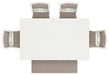Erinberg Dining Table and 4 Chairs and Bench (Set of 6) - Home Furniture And More (Brentwood, MD)