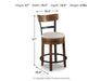 Valebeck Counter Height Bar Stool - Home Furniture And More (Brentwood, MD)