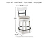 Valebeck Counter Height Bar Stool - Home Furniture And More (Brentwood, MD)