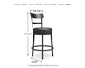 Valebeck Counter Height Bar Stool - Home Furniture And More (Brentwood, MD)