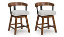 Ralene Counter Height Barstool (Set of 2) - Home Furniture And More (Brentwood, MD)