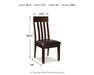 Haddigan Dining Chair Set - Home Furniture And More (Brentwood, MD)