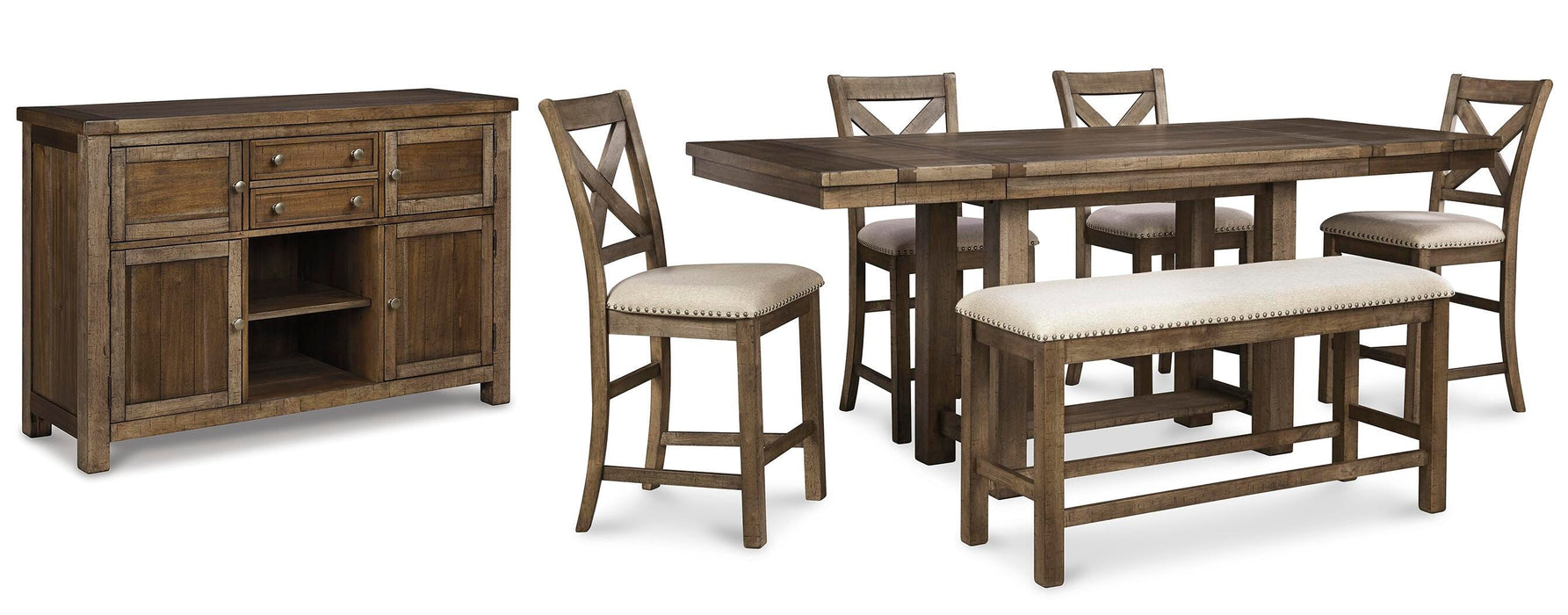 Moriville Counter Height Dining Set - Home Furniture And More (Brentwood, MD)