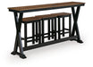 Wildenauer Counter Height Dining Table and 3 Barstools Set - Home Furniture And More (Brentwood, MD)