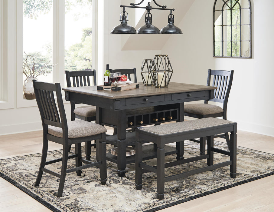 Tyler Creek Counter Height Dining Set - Home Furniture And More (Brentwood, MD)