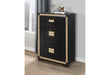 BLAKE BLACK/GOLD CHEST - Home Furniture And More (Brentwood, MD)