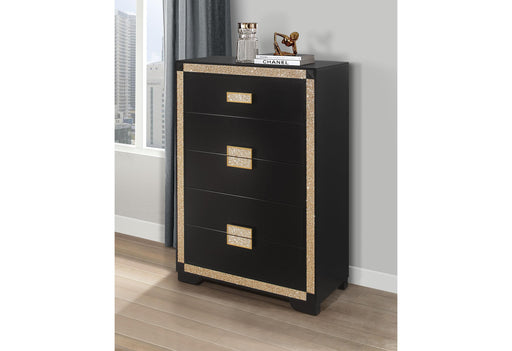 BLAKE BLACK/GOLD CHEST - Home Furniture And More (Brentwood, MD)