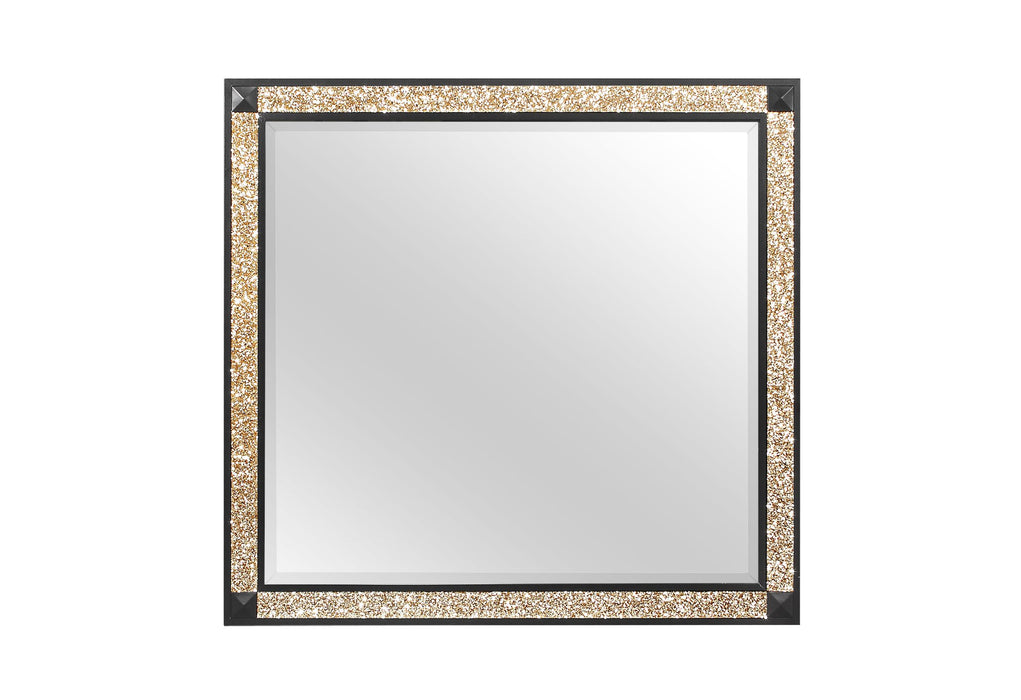 BLAKE BLACK/GOLD MIRROR - Home Furniture And More (Brentwood, MD)