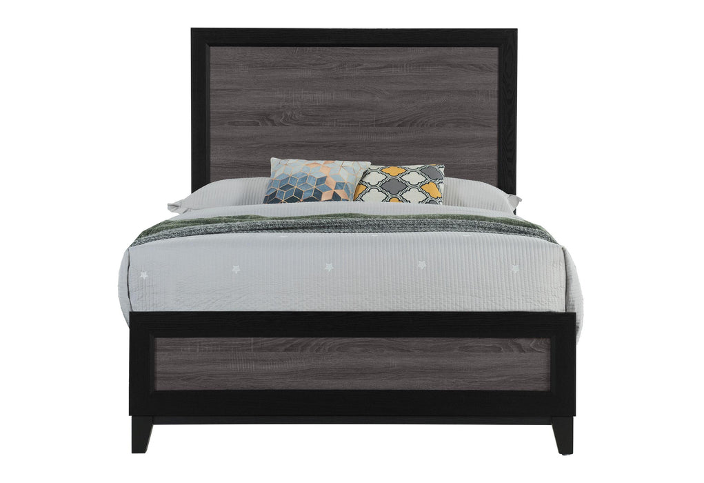 LISBON GREY AND BLACK FULL BED - Home Furniture And More (Brentwood, MD)