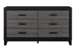LISBON GREY AND BLACK DRESSER - Home Furniture And More (Brentwood, MD)