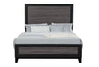 LISBON GREY AND BLACK QUEEN BED - Home Furniture And More (Brentwood, MD)