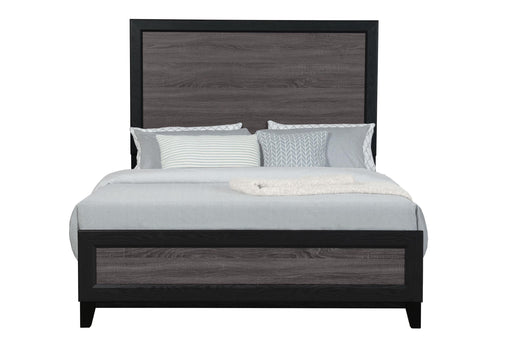 LISBON GREY AND BLACK QUEEN BED - Home Furniture And More (Brentwood, MD)
