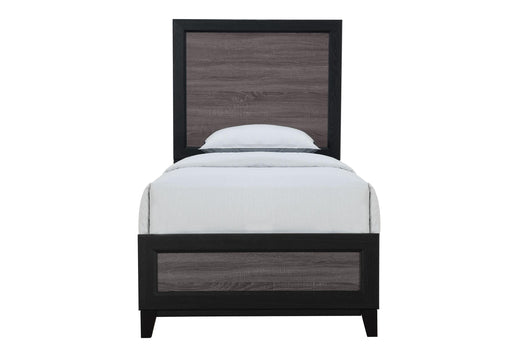LISBON GREY AND BLACK TWIN BED - Home Furniture And More (Brentwood, MD)