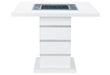 MONACO WHITE BAR TABLE - Home Furniture And More (Brentwood, MD)