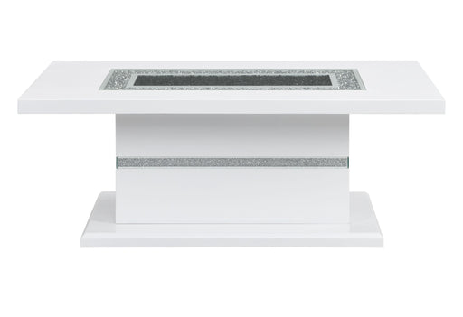 MONACO WHITE COFFEE TABLE - Home Furniture And More (Brentwood, MD)