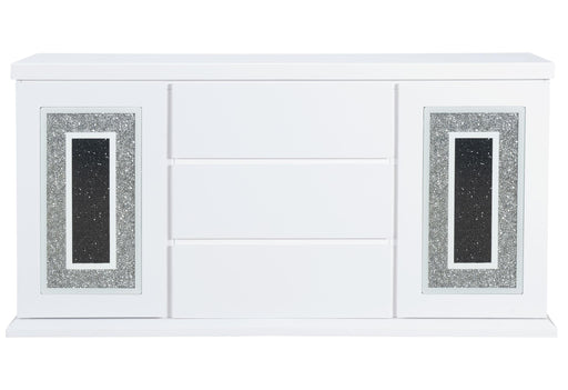 MONACO WHITE BUFFET - Home Furniture And More (Brentwood, MD)