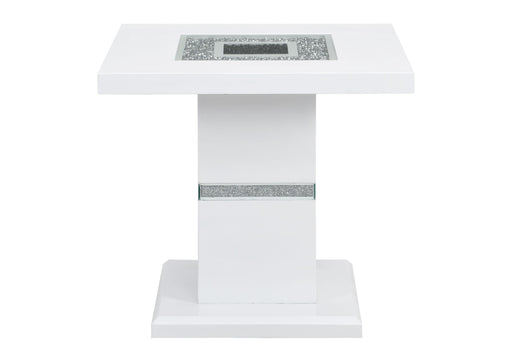 MONACO WHITE END TABLE - Home Furniture And More (Brentwood, MD)