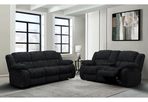 U250 EBONY RECLINING SOFA/CONSOLE RECLINING LOVESEAT - Home Furniture And More (Brentwood, MD)