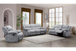 U250 GREY RECLINING SOFA/CONSOLE RECLINING LOVESEAT/GLIDER RECLINER - Home Furniture And More (Brentwood, MD)