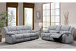 U250 GREY RECLINING SOFA/CONSOLE RECLINING LOVESEAT - Home Furniture And More (Brentwood, MD)