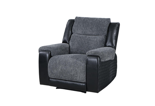 U5914 GREY/BLACK RECLINER - Home Furniture And More (Brentwood, MD)
