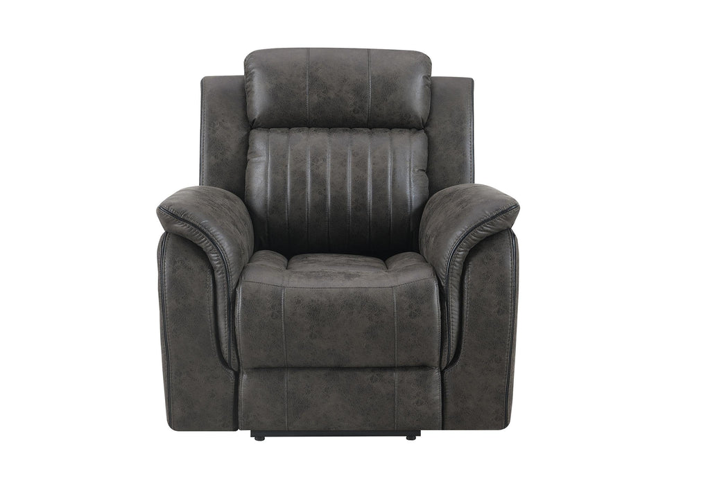 U8517 GREY GLIDER RECLINER - Home Furniture And More (Brentwood, MD)