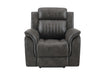 U8517 GREY GLIDER RECLINER - Home Furniture And More (Brentwood, MD)