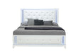 ALINA WHITE KING BED WITH LED - Home Furniture And More (Brentwood, MD)