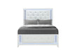ALINA WHITE QUEEN BED WITH LED - Home Furniture And More (Brentwood, MD)