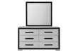AMELIA GREY BLACK MIRROR - Home Furniture And More (Brentwood, MD)